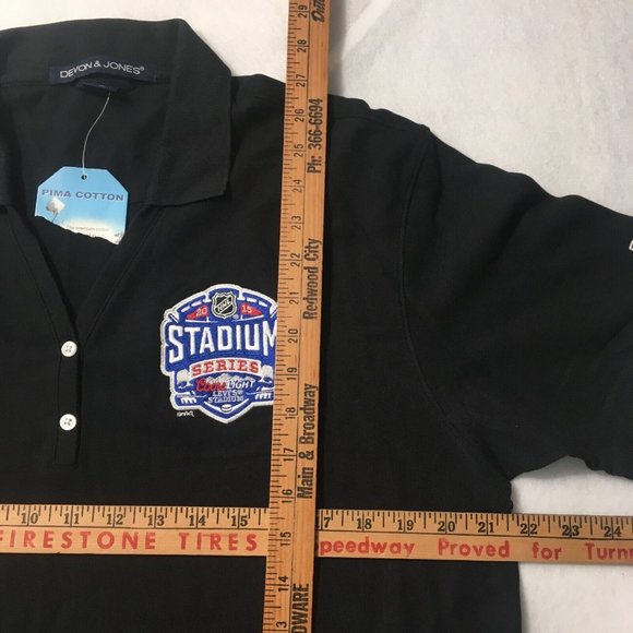 NWT Devin & Jones Coors light NHL Embroidered Pima Cotton Polo Shirt XL reebok - Picture 7 of 7